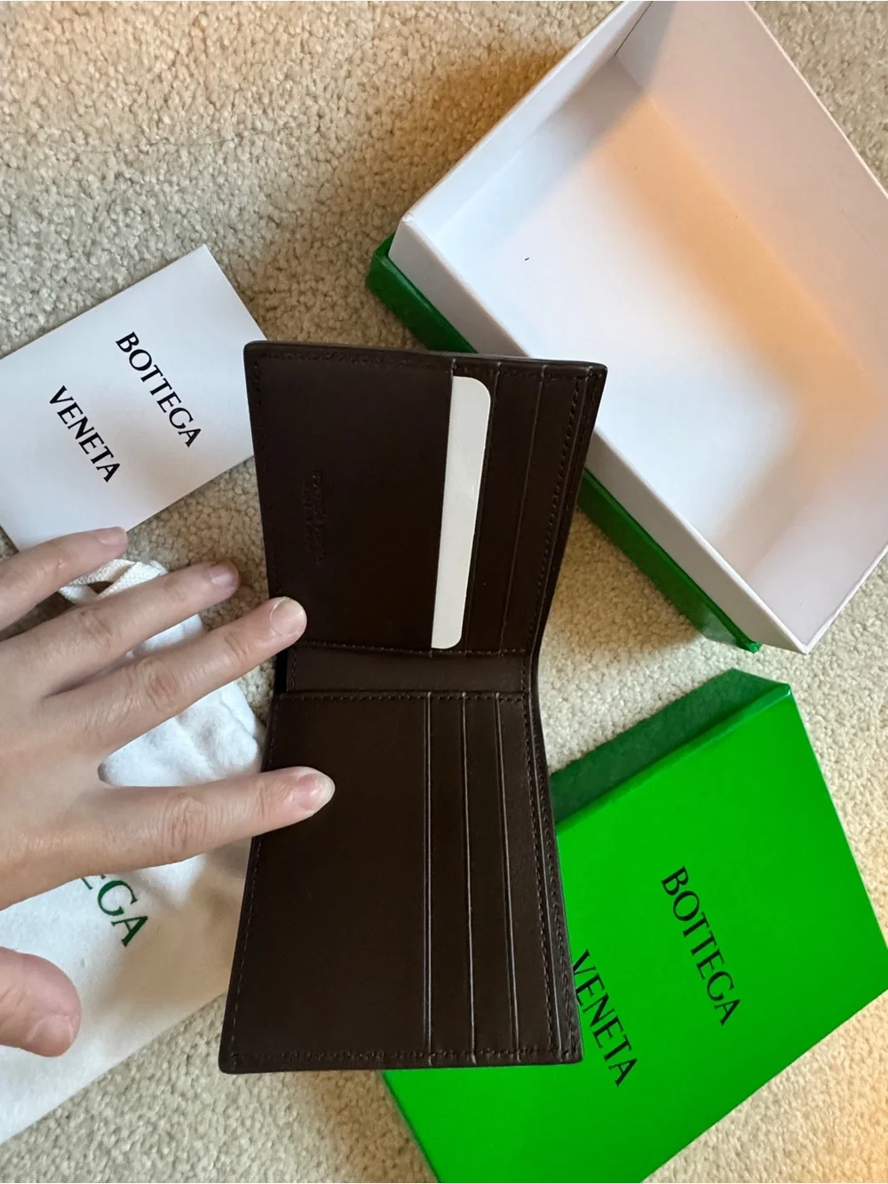 Bottega Veneta Leather Bi-Fold Wallet